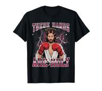 These Hands are Holy Funny Hard Jesus Boxing Meme Bootleg T-Shirt