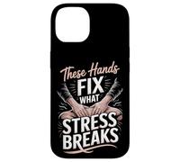 These Hands Fix What Stress Breaks Massage Therapist Case for iPhone 14