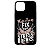 These Hands Fix What Stress Breaks Massage Therapist Case for iPhone 15 Plus