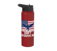 These Hoes Dont Deserve Me Tshirt Funny Men Sassy Break Up Stainless Steel Insulated Water Bottle