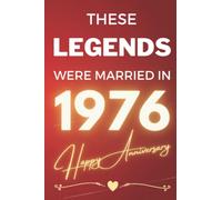 These Legends Were Married In 1976 - Happy Anniversary: - A Wedding Celebration Gift For A Couple Commemorating The Year Of Their Marriage