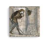 Theseus And The Minotaur In The Labyrinth Print - Edward Burne-Jones Pre-Raphaelite Mythology Inspired Wall Art Art Print Wall Photo Paint Hanging Picture Family Bedroom Decor Gift Unframe 24x24inch(6