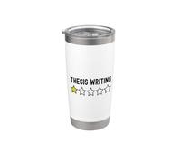 Thesis Writing One Star Rating | Funny Grad School Thesis Stainless Steel Insulated Tumbler
