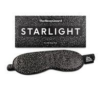 TheSleepGuard Pure Silk Sleep Mask [100% 6A Mulberry Silk, 22 Momme] Light Blocking Travel Essentials. Eye Masks for Sleeping. Black Oeko-Tex Blindfold. Eye Covers for Men & Women (Starlight Print)