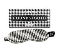 TheSleepGuard Pure Silk Sleep Mask [100% 6A Mulberry Silk, 22 Momme] Light Blocking Travel Essentials. Eye Masks for Sleeping. Black Oeko-Tex Blindfold. Eye Covers for Men & Women (Houndstooth)