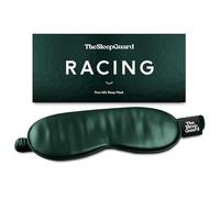 TheSleepGuard Pure Silk Sleep Mask [100% 6A Mulberry Silk, 22 Momme] Light Blocking Travel Essentials. Eye Masks for Sleeping. Black Oeko-Tex Blindfold. Eye Covers for Men & Women (Racing Green)