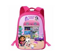 (Theslide) Kids Girls Backpack Gabbys Dollhouse School Bag Toddlers Gift Primary Travel