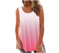 TheSosy Tank Top for Women Sleeveless Summer Tops Sale Clearance Ladies Solid Vest Cami Plain Basic Tops Blouse Crewneck Shirts Casual Loose Fit Blouse Tunic T Shirts Tees Swing Tank Tops