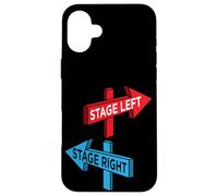 Thespian Acting Funny Quote Stage Left Stage Right Theater Case for iPhone 16 Plus