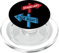 Thespian Acting Funny Quote Stage Left Stage Right Theater PopSockets PopGrip for MagSafe