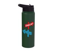 Thespian Acting Funny Quote Stage Left Stage Right Theater Stainless Steel Insulated Water Bottle