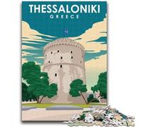 Thessaloniki Greece 1000 Pieces Jigsaw Puzzle for Adults& Teens, for 14+ Train Your Brain And Your Hands Christmas Game Gifts 1000pcs (50x75cm)