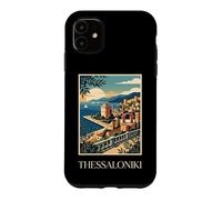 Thessaloniki Greece Coastal City Retro Travel Design Case for iPhone 11