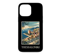 Thessaloniki Greece Coastal City Retro Travel Design Case for iPhone 13 Pro Max