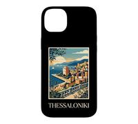 Thessaloniki Greece Coastal City Retro Travel Design Case for iPhone 14 Plus