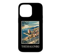 Thessaloniki Greece Coastal City Retro Travel Design Case for iPhone 14 Pro Max