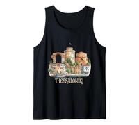 Thessaloniki Greece Travel Souvenir City Landmark Gift Tank Top