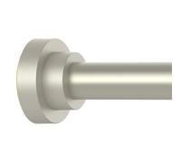 Thestoa Brushed Nickel Shower Curtain Rod Adjustable 43-78 inch, 1"Diameter Spring Tension Curtain Rod No Drill, Anti-Rust Non-Slip Shower Rod for Bathroom Tension Rod