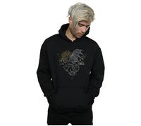 Thestral Line Art Hoodie Harry Potter Black M