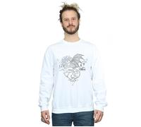 Thestral Line Art Sweatshirt Harry Potter White L