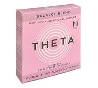 THETA Balance Blend Menopause & perimenopause Supplement for Symptom Relief | Specific Blend of Dong Quai, Red Clover & Vitamin E to Ease hot flushes, Night Sweats & More | 60 MTick Certified Tablets