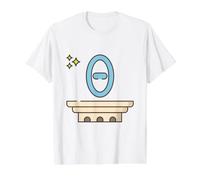 Theta - Eighth Letter of the Gr lphabet Value Graphic T-Shirt, Men, White, M