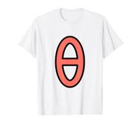 Theta - Eighth Letter of the Gr lphabet Value Graphic T-Shirt, Men, White, S