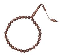 TheTasbih GENUINE KUKA TASBIH Small 33-ct Antique Color MUSLIM 10-mm Bead Handcrafted Turkish Seed Prayer Beads Sibha Misbaha Dhikr Tasbeeh for Salah Namaz Salawat in Gift Box, Brown