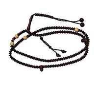 TheTasbih Naqshbandi Tasbih Tamarind Wood 4x6mm Saucer Citrus Dividers