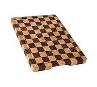 THETCHRY Cutting Boards for Kitchen, Design in USA Large Acacia Wood Chopping Board, Checkered Cutting Board with Juice Grooves & Handles, Butcher Block Serving Tray with Gift Box 16.5" x 11.6" x 0.8"