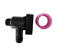 Thetford B&B Molders 94239 (571-VAC-CHK-A) Fresh Water Vacuum Breaker, Black Plastic Washer Stop Valve for RV Trailer Camper Water Su