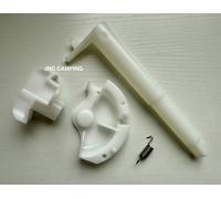 Thetford C400 C500 Cassette Toilet Shaft For Flush Handle White Caravan 51802
