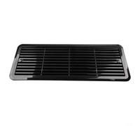 Thetford Fridge Vent Mounting Grille 62445480 Compatible with Caravan Motorhome RV Camper Refrigerator Ventilation Cover ABS White Black(BLACK)