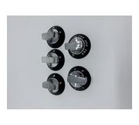 Thetford Spinflo 5 piece knob set black and chrome for oven, grill and hob. SSPA0936.CR