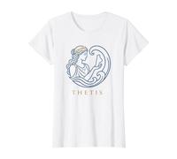 Thetis Greek Sea Nymph Goddess Ancient Mythology Value Graphic T-Shirt, Women, White, XL