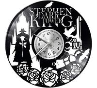thetobea Stephen King Dark Tower Vinyl Wall Clock Retro Style Large Clock Home Decoration Great Gift