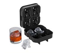 Theuwnee Bulldog 3D ice Cube Tray, Bulldog Ice Cube Mold Fun Shapes, 2.4" Large Craft Ice Mold, Big Dog Ice Cube Trays, Gift for Whiskey Cocktails