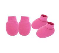 Thewasc 1 Set Infant Cotton Mittens Anti Scratch Hand Covers Soft & Breathable Gloves & Socks For 0-6 Months Boys Girls Soft Cotton Booties