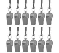 Thewasc 12Pcs Sports Whistles with Lanyard Loud Crisps Sound Football Referee for Coaches Referees Coaches with Lanyard