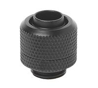 Thewasc 1Pack G1/4" To 3/8" ID 2 Compression Fitting For Soft Tubing PC Water Cooling Black Silver Computer Heatsink Mount Pin CPU Cooling Radiator Memory Heat Dissipation Pad
