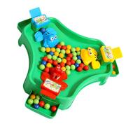 Thewasc 2-Player Frogs Bean Catcher Game Color Sorting Activity For Parent-Child Learning & Tabletop Fun Collaborative Play Skill Development