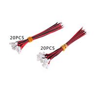 Thewasc 20Pair JST 1.25 2 PIN Male Female Plug Connector With Wire Cables 100mm Plug In Air Fresheners Vanilla