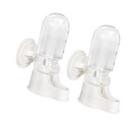 Thewasc 2Pcs Bird Waterer with Auto Refill for Parrots Budgies Safe Hanging Water Dispenser Easy Mounting Bottle Parrots Dispenser