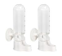 Thewasc 2Pcs Bird Waterer with Auto Refill for Parrots Budgies Safe Hanging Water Dispenser Easy Mounting Bottle Parrots Dispenser