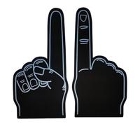 Thewasc 2pcs Giant Large Stadium Foam Fingers Bright Color Oversized Finger For Outdoor Activities Party Cheerleading Materials