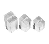 Thewasc 3pc Compact Acrylic Rings Holders Clear Jewelry Stand for Enhanced Jewelry Display in Exhibitions and Homes Multi Display Stand