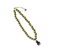 Thewasc Animal Shaped Glass Necklace Vibrant Color Ceramic Beads Neckchain Stylish Jewelry Birthdays Anniversaries Handcrafted Collarbone Chain