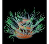 Thewasc Aquarium Decoration Glowing SeaAnemone Fishtanks Aquatic Underwater Ornament Landscaping Decor For Fish Shirmps Fake Ornament Fishtank Decoration
