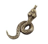 Thewasc Artistic Brass Snake Ornament Representing Intelligence And Luck Interior Decorations For Study Or Living Room Display Solid Copper Ornament