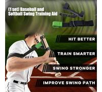Thewasc Baseball Swing Trainer Softball Training Batting Aid for Arm Band Bat Guide Practice Enhances Mechanics Ages 9+ Baseball Softball Aid